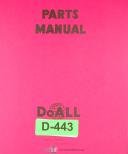 DoAll-Doall G-10, Surface Grinder, Operator\'s Instruct & Replace Parts Manual Yr.1946-G-10-01